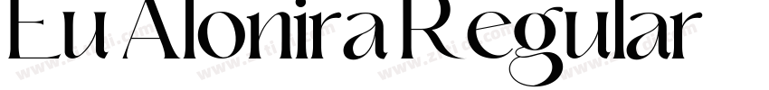 Eu Alonira Regular字体转换